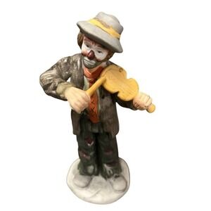 Flambro Emmett Kelly Jr. "No Strings Attached" Porcelain Clown Figurine